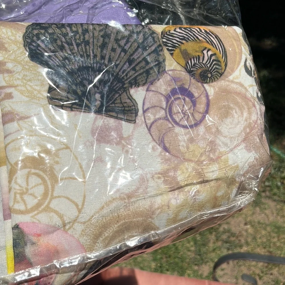 🚨🥷 bundle sale item oceanic seashells Full length standard fabric shower curtain